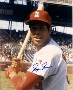AUTOGRAPHED BYRON BROWNE St. Louis Cardinals photo