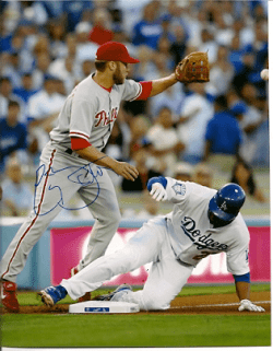 AUTOGRAPHED ERIC BRUNTLETT 8x10 Philadelphia Phillies photo