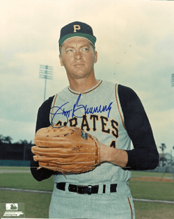 Autographed JIM BUNNING photo Pittsburgh Pirates