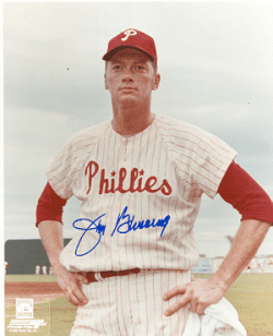 AUTOGRAPHED  Jim Bunning 8x10 Philadelphia Phillies Photo