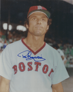 AUTOGRAPHED TOM BURGMEIER Boston Red Sox photo