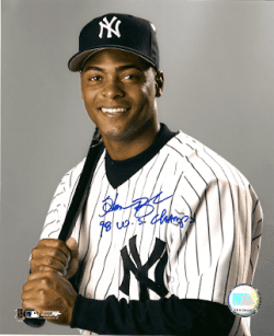 AUTOGRAPHED HOMER BUSH 8x10 New York Yankees photo