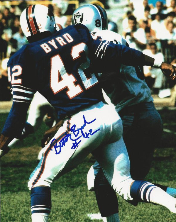 Autographed  Butch Byrd Buffalo Bills 8x10 photo - w/COA