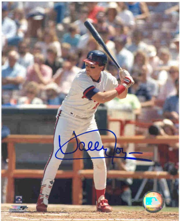 AUTOGRAPHED WALLY JOYNER 8x10 California Angels Photo