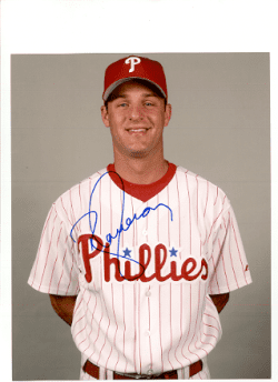 AUTOGRAPHED Ryan Cameron 8x10 Philadelphia Phillies Photo