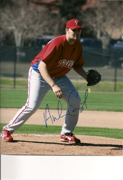 AUTOGRAPHED ANDREW CARPENTER 8x10 Philadelphia Phillies Photo