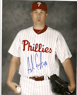 AUTOGRAPHED  ANDREW CARPENTER 8x10 Philadelphia Phillies Photo