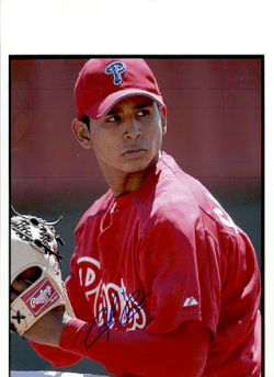 AUTOGRAPHED SIGNED photo Carlos Carrasco Phillies