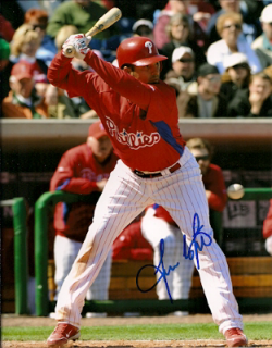 AUTOGRAPHED JUAN CASTRO 8x10 Philadelphia Phillies Photo
