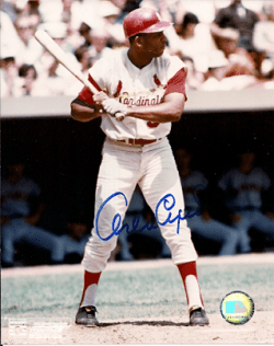 Autographed HOF'R ORLANDO CEPEDA - St. Louis Cardinals - Photo 8X10