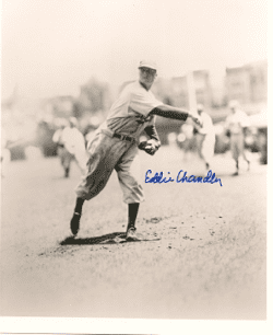 AUTOGRAPHED EDDIE CHANDLER  Brooklyn Dodgers photo