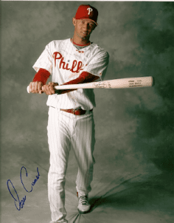 AUTOGRAPHED  photo OZZIE CHAVEZ Philadelphia Phillies