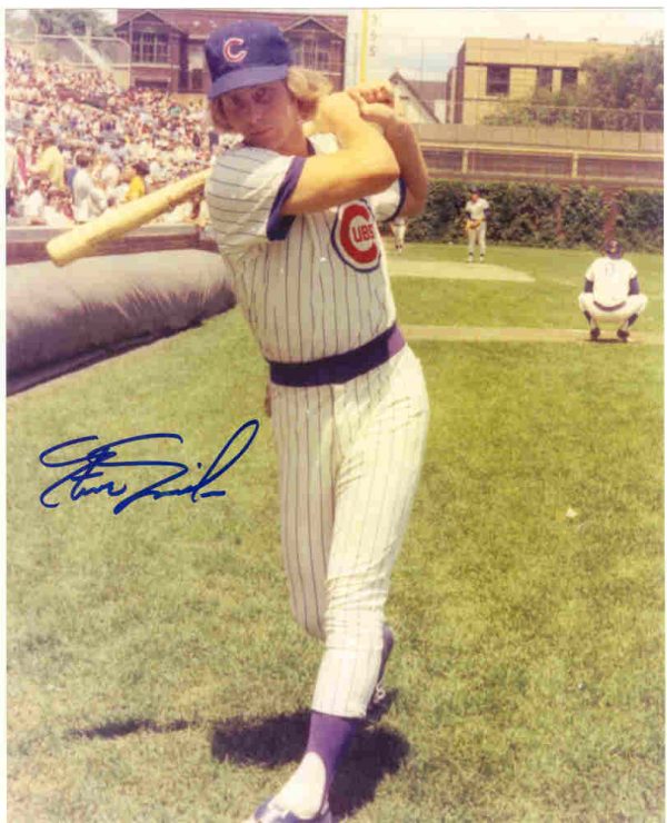 AUTOGRAPHED STEVE SWISHER 8x10 Chicago Cubs Photo