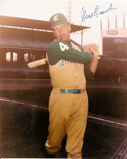 AUTOGRAPHED  photo GINO CIMOLI Kansas City A's