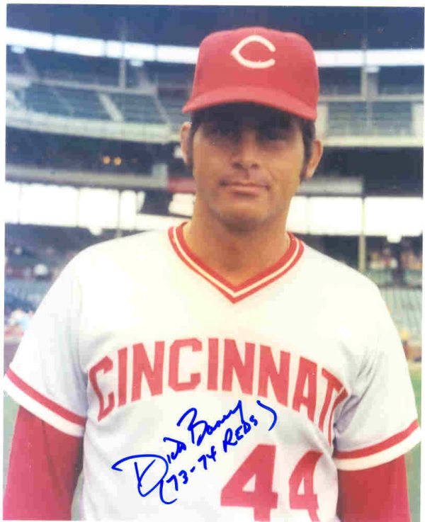 AUTOGRAPHED DICK BANEY 8x10 Cincinnati Reds Photo