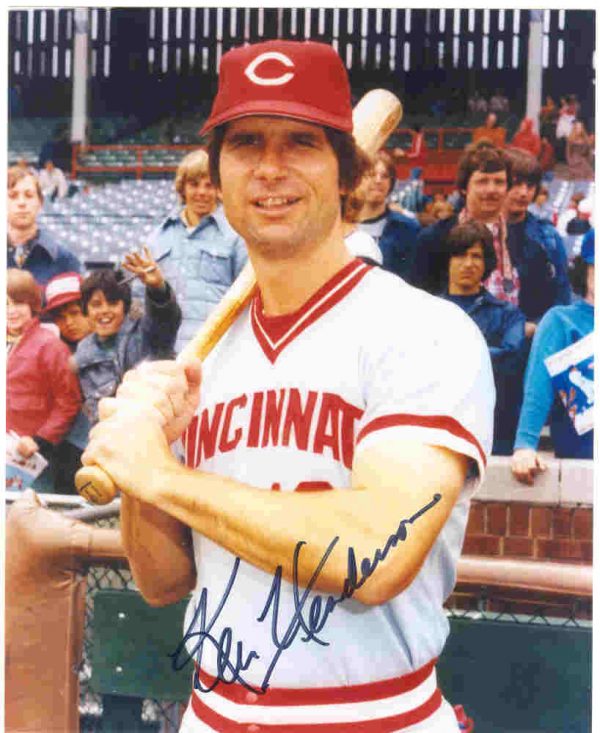 AUTOGRAPHED SIGNED photo KEN HENDERSON Cincinnati Reds