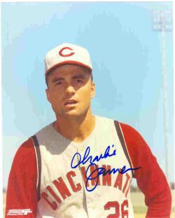 AUTOGRAPHED SIGNED photo CHARLIE JAMES Cincinnati Reds