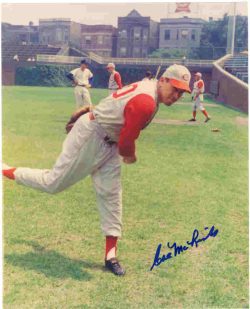 AUTOGRAPHED  CAL McLISH 8x10 Cincinnati Reds Photo