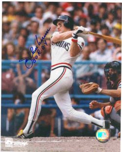 AUTOGRAPHED JOE CHARBONEAU 8x10 Cleveland Indians Photo