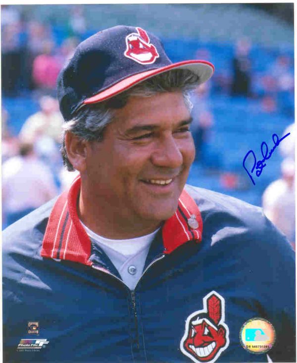AUTOGRAPHED PAT CORRALES 8X10 Cleveland Indians Photo