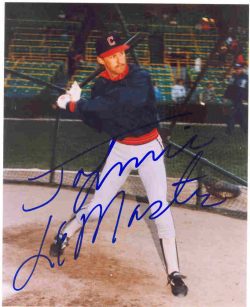 AUTOGRAPHED SIGNED photo JOHNNIE LeMASTER Cleveland Indians