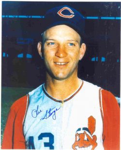 AUTOGRAPHED LEE STANGE 8x10 Cleveland Indians Photo