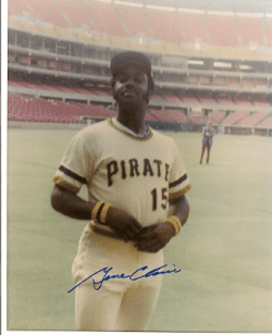 AUTOGRAPHED  GENE CLINES 8X10 Pittsburgh Pirates Photo