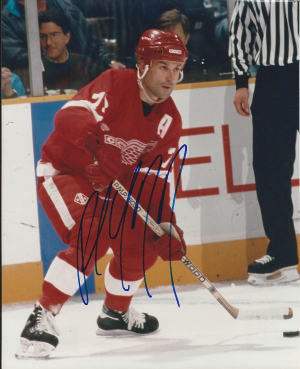 Autographed Paul Coffey 8x10 Detroit Red Wings Photo