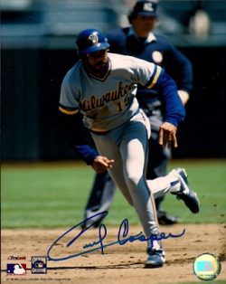 AUTOGRAPHED CECIL COOPER Milwaukee Brewers 8X10 Photo