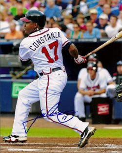 AUTOGRAPHED JOSE CONSTANZA Atlanta Braves photo
