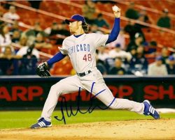 AUTOGRAPHED NEAL COTTS Chicago Cubs Photo