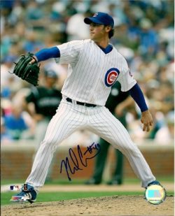 AUTOGRAPHED NEAL COTTS Chicago Cubs Photo
