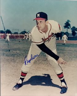 AUTOGRAPHED RAY CRONE 8x10 Milwaukee  Braves Photo