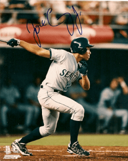 AUTOGRAPHED JOSE CRUZ, JR Seattle Mariners Photo