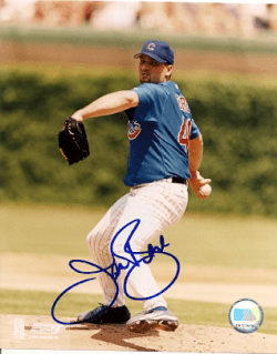AUTOGRAPHED  JASON BERE 8x10 Chicago Cubs photo