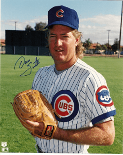AUTOGRAPHED  DAVE SMITH - Chicago Cubs photo