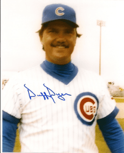 AUTOGRAPHED  DUFFY DYER - Chicago Cubs photo