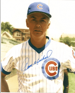 AUTOGRAPHED  GENE MICHAEL 8x10 Chicago Cubs photo