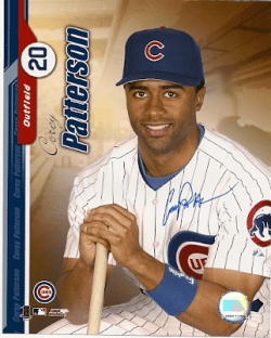 AUTOGRAPHED  COREY PATTERSON 8x10 Chicago Cubs photo