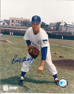 AUTOGRAPHED  BOBBY SHANTZ - Chicago Cubs photo