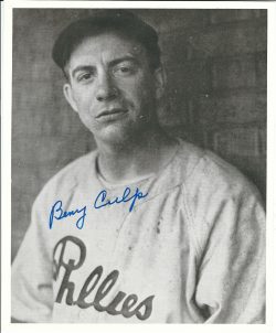 AUTOGRAPHED BENNY CULP 8X10 Philadelphia Phillies Photo