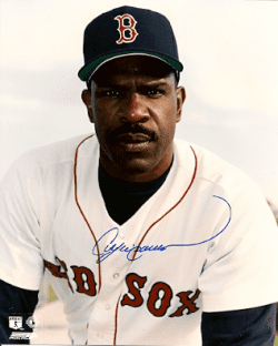 Autographed HOF ANDRE DAWSON Boston Red Sox  photo