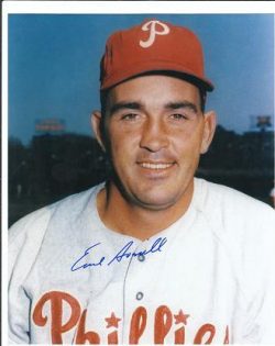 AUTOGRAPHED  EARL AVERILL 8x10 Philadelphia Phillies Photo