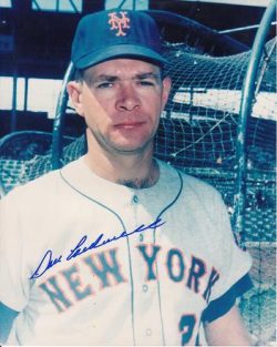 AUTOGRAPHED DON CARDWELL 8x10 New York Mets Photo