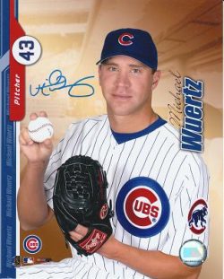 AUTOGRAPHED  photo MICHAEL WUERTZ Chicago Cubs