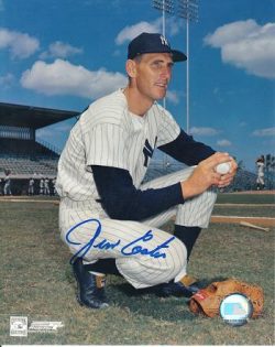 AUTOGRAPHED JIM COATES 8x10 New York Yankees Photo