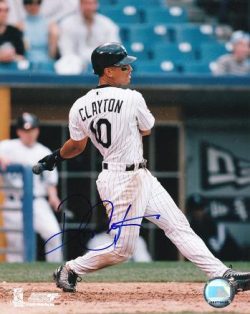 AUTOGRAPHED SIGNED photo ROYCE CLAYTON White Sox