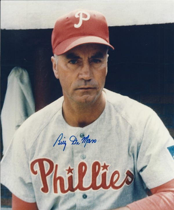 AUTOGRAPHED BILLY DEMARS 8X10 Philadelphia Phillies Photo