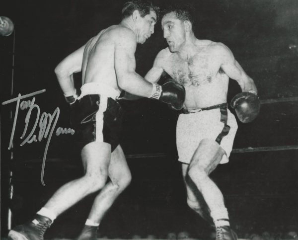 Autographed Tony DeMarco 8X10 Boxing photo