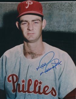 AUTOGRAPHED DOM DEMETER 8X10 photo  Philadelphia Phillies